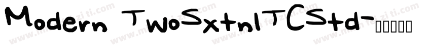 Modern TwoSxtnlTCStd字体转换